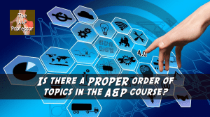 nonlinear web with caption "is there a proper order of topics in the A&P course?"