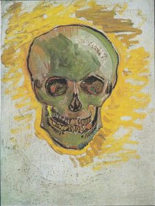 Vincent Van Gogh's painting of a skull